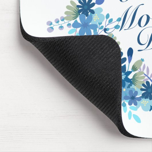 Frohe Mutter Tag Winter Blumenkraut Mousepad (Ecke)