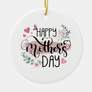 Frohe Muttertag 2025 Süße Blumen für Frauen Mama Keramik Ornament