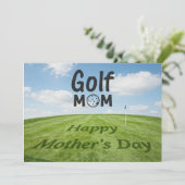 Frohe Muttertag auf dem Golfplatz (Stehend Vorderseite)