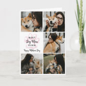 Frohe Muttertag Beste Hundemutter Aller Zeiten Fot Karte (Vorderseite)
