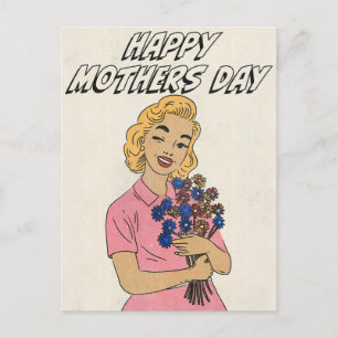 Frohe Muttertag Blumen Postkarte