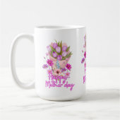 Frohe Muttertag Blumenstrauß Kaffeetasse (Links)
