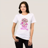 Frohe Muttertag Blumenstrauß Tri-Blend Shirt (Vorderseite voll)