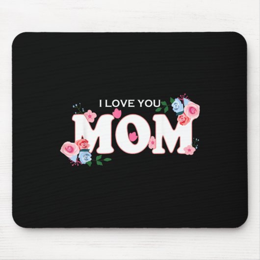 Frohe Muttertag Damen ich liebe dich Mama Mousepad (Vorne)