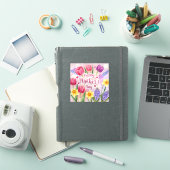 Frohe Muttertag, Frühlingsblumen, Aufkleber (iPad Hülle)
