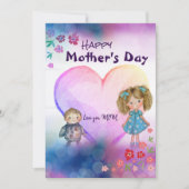 Frohe Muttertag für Mutter Natur Feiertagskarte (Vorderseite)