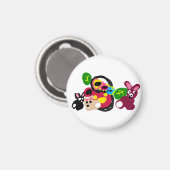 Frohe Muttertag Hasen und Kaninchen  Magnet (Vorderseite/Rückseite)