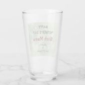 Frohe Muttertag Hexen-Mama-Design Glas (Rückseite)