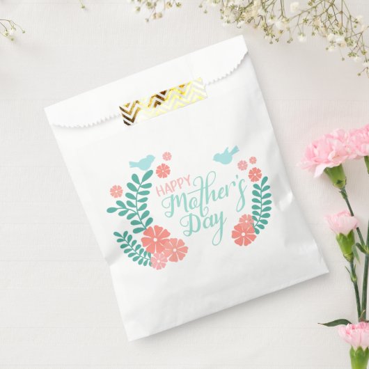 Frohe Muttertag-Kalligrafie-Textblumen Geschenktütchen (Versiegelt)