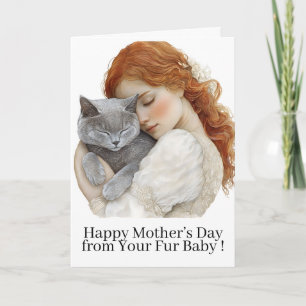 Frohe Muttertag Katze Mama Kitty Karte von Haustie