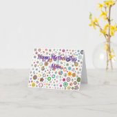 Frohe Muttertag Mama Floralmuster Karte (Gelbe Blume)
