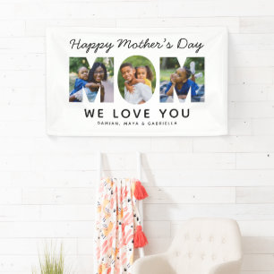 Frohe Muttertag Mama Foto Buchstabe Banner