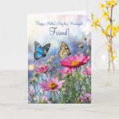 Frohe Muttertag mit Gartenblumen Karte (Gelbe Blume)