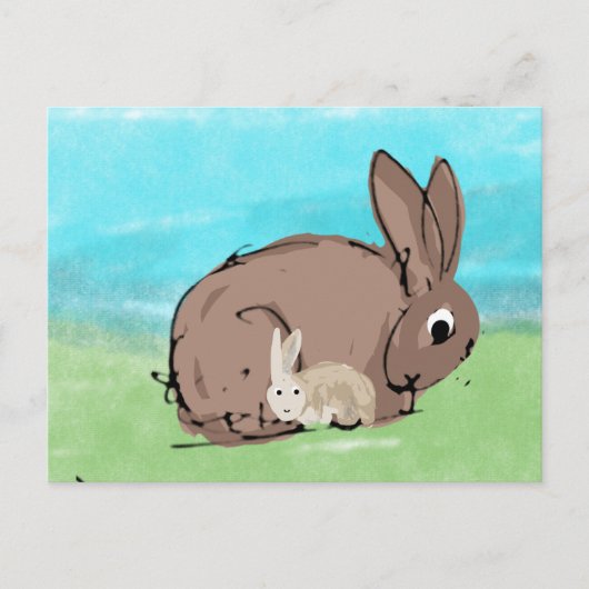 Frohe Muttertag Postkarte (Vorderseite)