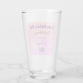 Frohe Muttertag Reiki Mama Design Glas (Rückseite)