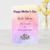 Frohe Muttertag Reiki-Mutter Design Karte (Gelbe Blume)