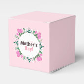 Frohe Muttertag  rosa Tulpen Geschenkschachtel (Vorderseite)