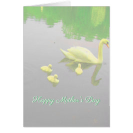 Frohe Muttertag Schwan