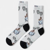 Frohe Muttertag Socken (Linkes Detail)