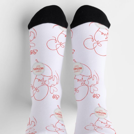 Frohe Muttertag Socken (Oben)