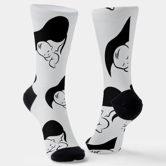 Frohe Muttertag  Socken (Gewinkelt)