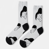 Frohe Muttertag Socken (Linkes Detail)