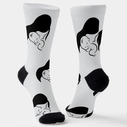 Frohe Muttertag Socken (Gewinkelt)
