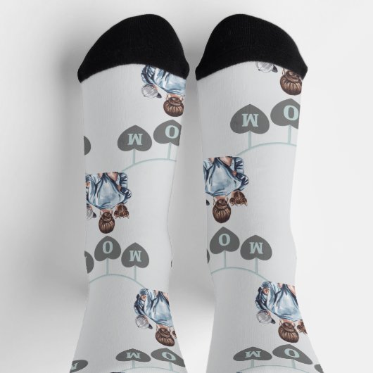 Frohe Muttertag Socken (Oben)