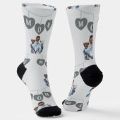 Frohe Muttertag Socken (Gewinkelt)