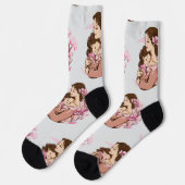 Frohe Muttertag Socken (Linkes Detail)