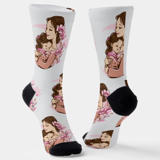 Frohe Muttertag Socken (Gewinkelt)