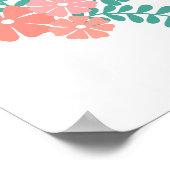 Frohe Muttertag süße florale Frühlingsvögel Poster (Ecke)