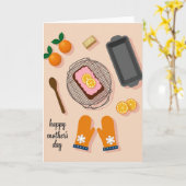 Frohe Muttertag Torte Karte (Gelbe Blume)