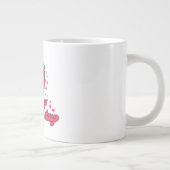 Frohe Muttertag Trendy Design Jumbo-Tasse (Rechts)