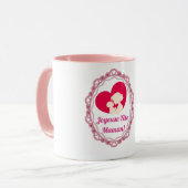 Frohe Muttertag - Vintage Rahmen Tasse (Vorderseite Links)