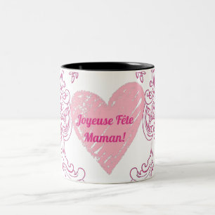 Frohe Muttertag Zweifarbige Tasse