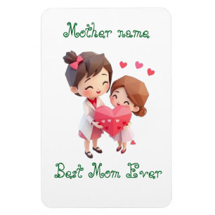 Frohe Muttertage Bestes Mama personalisiertes Ge Magnet