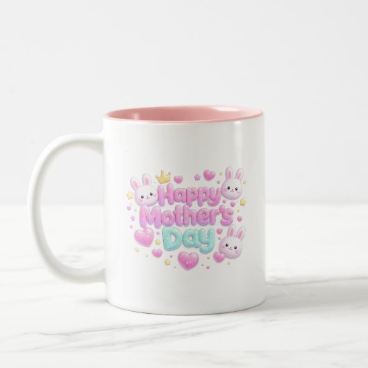 Frohe Muttertage - Bubble Bunny Tasse (Links)