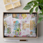 Frohe Muttertags-Blumen-Frühlingsgarten Seidenpapier (Geschenk)