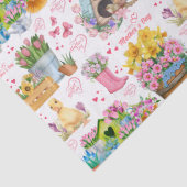 Frohe Muttertags-Blumen-Frühlingsgarten Seidenpapier (Detail)