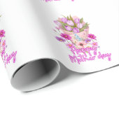 Frohe Muttertags-Blumenstrauß Geschenkpapier (Rolleneckpunkt)