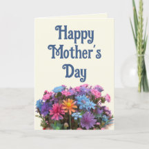Frohe Muttertags farbenfrohe Blumenarrangement