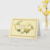 Frohe Muttertags-Gottesmutter mit gelber Rose Karte (Gelbe Blume)
