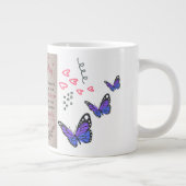 Frohe Muttertags-Schmetterling-Tasse Jumbo-Tasse (Rechts)
