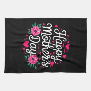 Frohe Muttertags-Shirt Frauen Mama Oma Mütter Geschirrtuch