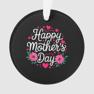 Frohe Muttertags-Shirt Frauen Mama Oma Mütter Ornament