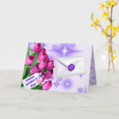 Frohe Muttertags-Tulpenkarte Karte (Gelbe Blume)