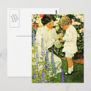 Frohe Muttertags Vintage-Kunstpostkarten Postkarte