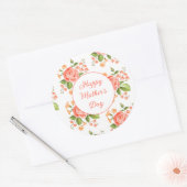 Frohe Muttertagsaufkleber Runder Aufkleber (Umschlag)