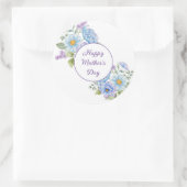 Frohe Muttertagsaufkleber Runder Aufkleber (Tasche)